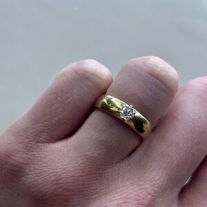 14k Vintage Diamond Band Ring
